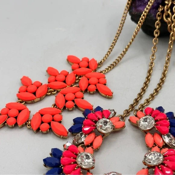 Bold Bright festival necklaces bundle of 4 neon - Picture 2 of 7